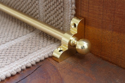 Polished brass stair - polished, brass,stair