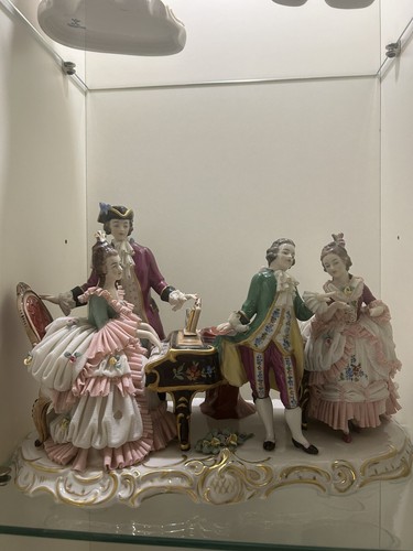 Antique dresden lace - lace, porcelain