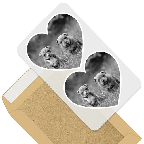 Heart stickers cm bw - 2,