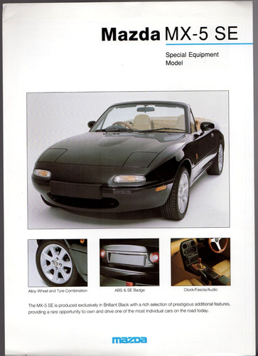 Mazda limited edition - mx-5, se