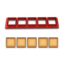 Mini Scalloped Square Cookie