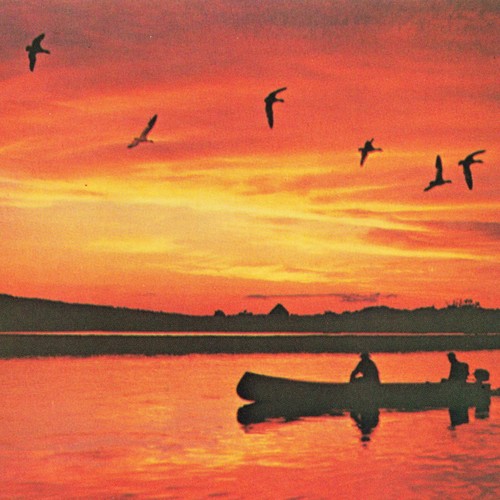 Postcard sunset fishing - me,