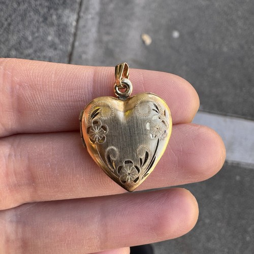 Antique 14k yellow gold - antique, floral