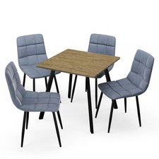 80cm Square Dining Table & 4