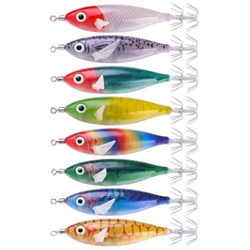 8pcs fishing squid - fishing, lures