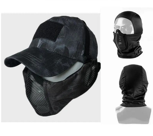 Airsoft mesh face mask - mesh, with