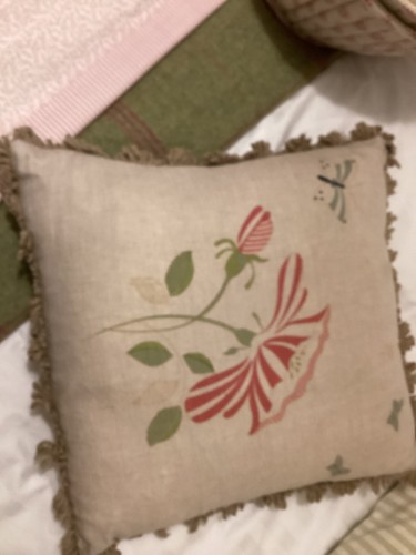 Susie watson red rose - red, cushion