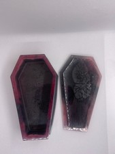 Handmade Resin Coffin Trinket box perfect Halloween Gift