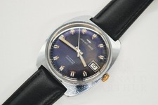 Jaquet-Droz JD12401 Blue Dial Vintage Swiss Watch Mechanical Hand Wind 17J