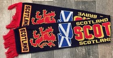 Football Scarf, Scotland The Brave. Multicoloured FREE POSTAGE