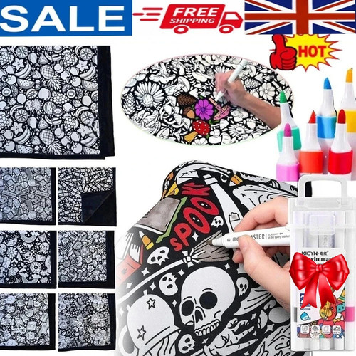 Diy coloring blanket with - diy,