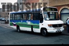 35mm Slide Village Link Mercedes Benz O814D Plaxton AV52GHZ c2000 Orig