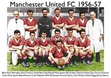 MANCHESTER UNITED FC 1956-57 TOMMY TAYLOR DAVID PEGG LIAM WHELAN THE BUSBY BABES