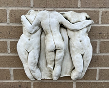 Three Graces Wall plaque white