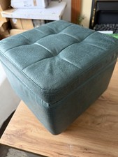 Footstool Cube Faux Leather