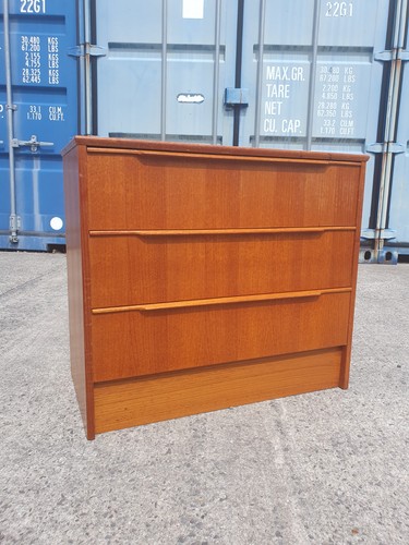 Mid century teak chest of - century,