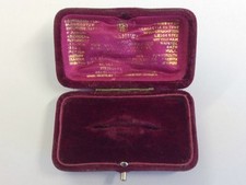 Antique Red Velvet Brooch Pin