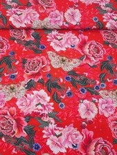 Pink/Red Floral Blossom Moth