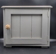 Overpainted Wooden Single-Door Cabinet / Small Cupboard