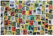 10 Punk gig poster Patches -