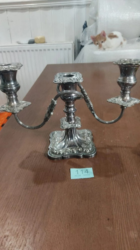 Vtg art nouveau candle stick - vtg,