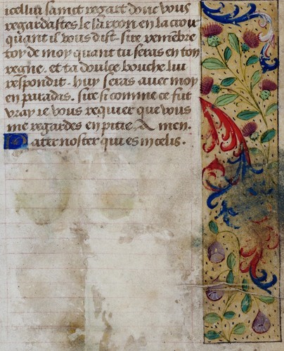French illuminated book - french,
