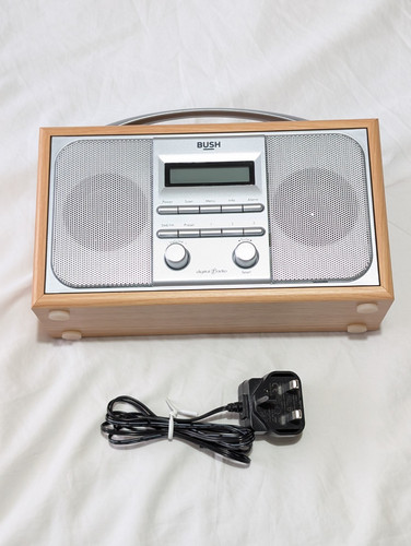 Bush wooden stereo dab - bush, fm