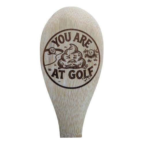 Golf wooden spoon engraved - golf,
