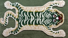 Tibetan tiger rugs 3x5 - tibetan, feet
