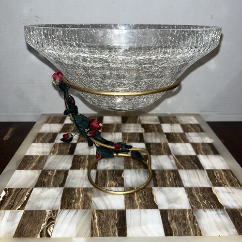 Vintage crackled glass - crackled,