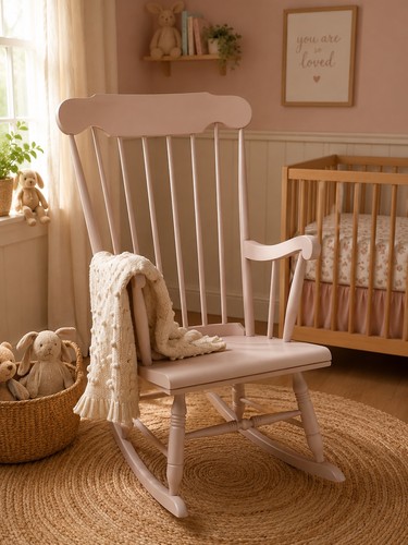 Upcycled vintage rocking chair - vintage,