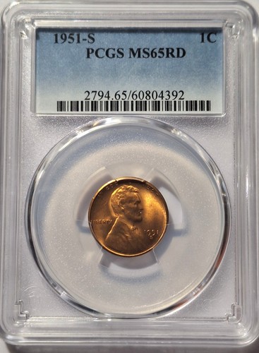 1951 lincoln cent - cent, pcgs