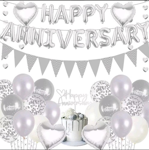 Happy anniversary silver - happy,