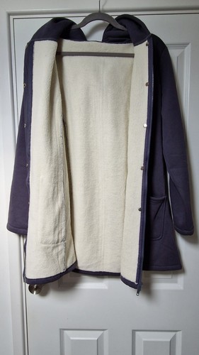 Jersey longline hoodie fleece - longline,
