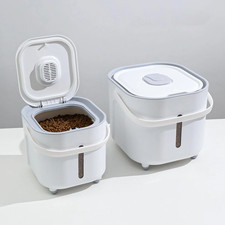 Pet Food Storage Container Moisture-Proof Sealed Barrel for Cat & Dog UK