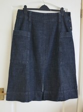Toast Indigo Denim Skirt Size