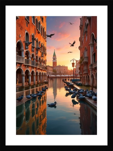 Intimate venice canals framed - canals,