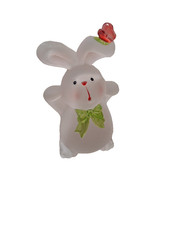 Glass Rabbit Figurine, 10cm