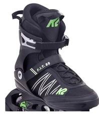 K2 Men's F.i.t. 80, Black-Grey Inline Skates Size 8