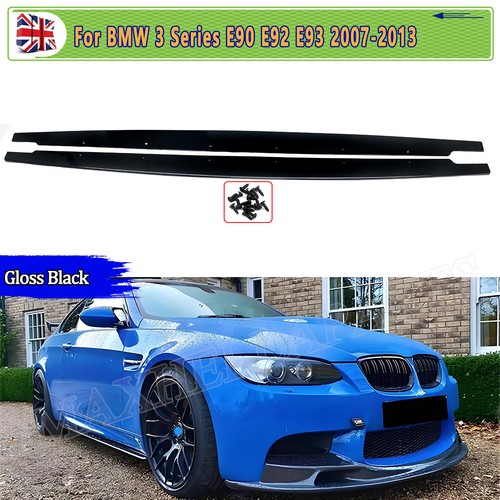 Gloss black side skirt lip - gloss,