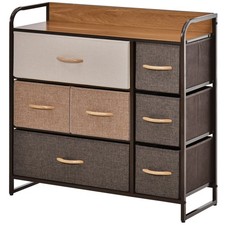 Homcom tier fabric bedroom - fabric,