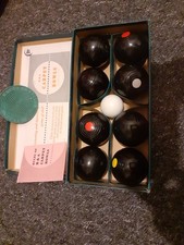 Vintage B&A Indoor Bowls. The Indoor Carpet Game Set. Miniature Made in England.