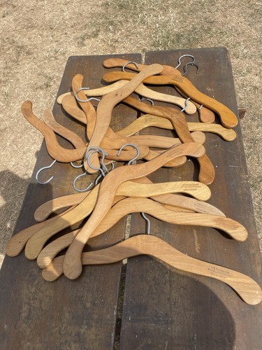 Vintage wooden coat - vintage, hangers