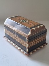 Vintage Marquetry Musical Jewellery Box Inlaid Y Viva España