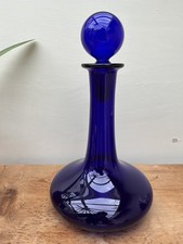 Bristol Blue Ships Decanter