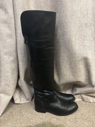 Frye black leather - over, the