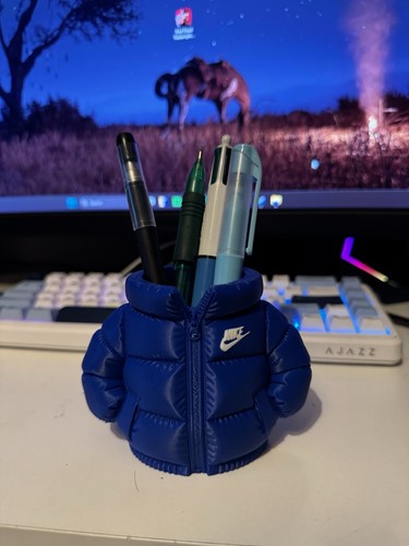 Puffer jacket pen holder - pen, for