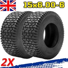 2Pcs 15x6.00-6 Lawn Mower