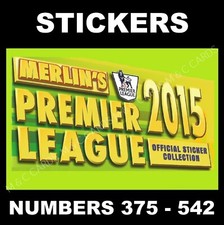 Merlin's 2015 Premier League Stickers  #375 to #542