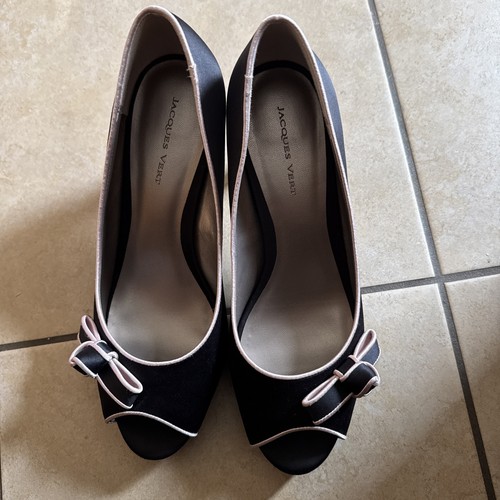 Jacques vert black silky peep - jacques,